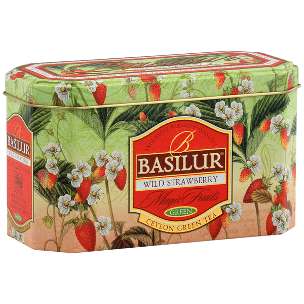 Basilur - Wild Strawberry in a can - 20 x 1.5 g – Basilur Tea Poland