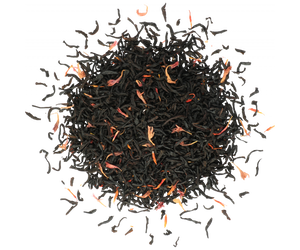 Basilur Festive Evening - czarna herbata cejlońska, liściasta, z dodatkiem chabru, krokoszu barwierskiego oraz aromatem dyni, syropu klonowego i wanilii. Ozdobne opakowanie z sylwestrowym motywem.