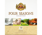 Basilur Four Seasons Assorted - prezentowy zestaw 4 smaków herbat z kolekcji Four Seasons w ozdobnym pudełku z motywem pór roku.