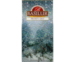 Basilur Frosty Day - czarna herbata cejlońska z dodatkiem owoców mango, białego chabru oraz aromatu żurawiny. Piękne opakowanie z zimowym pejzażem.