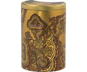 Basilur Golden Crescent - czarna herbata cejlońska w orientalnej, złotej puszce.