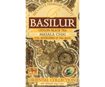 Basilur Masala Chai - czarna herbata cejlońska z dodatkiem przypraw w torebce. Ozdobna, złota koperta z orientalnym motywem.