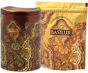 Basilur Orient Delight - czarna herbata cejlońska FBOPF Extra Special w puszce.