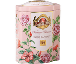 Basilur Rose Fantasy - zielona herbata cejlońska z różą w puszce