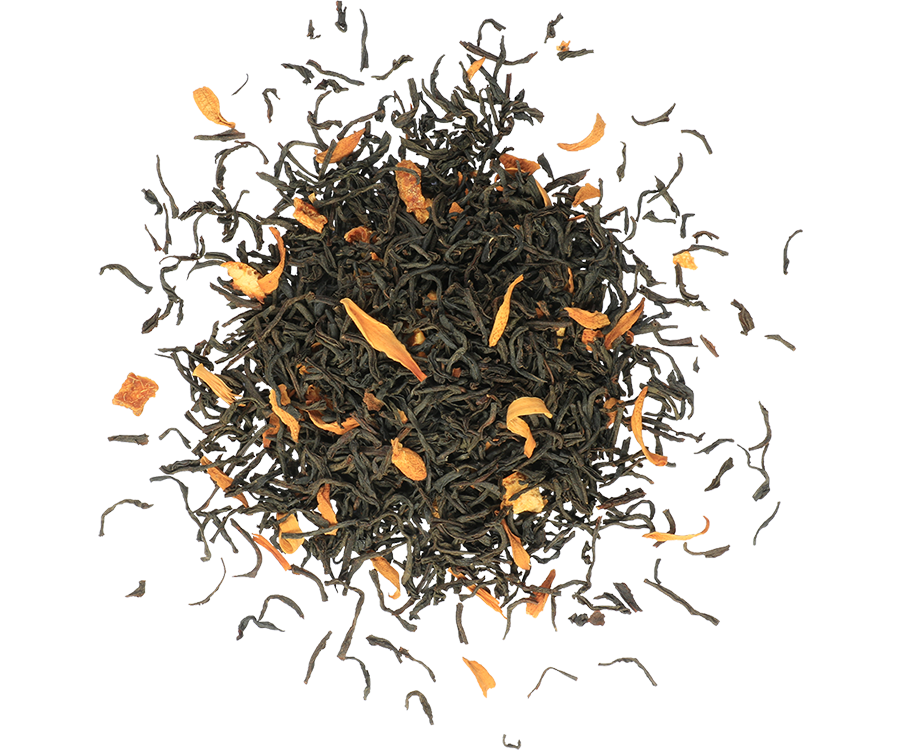 Basilur Boulevard 02 - czarna herbata cejlońska z dodatkiem skórki pomarańczy, kwiatu pomarańczy oraz aromatu pomarańczy i śmietanki. Prezentowa puszka w kształcie kamienicy.