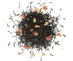 Basilur Boulevard 04 - czarna herbata cejlońska z dodatkiem owoców i listków truskawki oraz aromatem wanilii, śmietanki, herbatnika i truskawki. Prezentowa puszka w kształcie kamienicy.