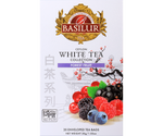 Basilur White Tea Forest Fruit - biała herbata cejlońska z dodatkiem owoców leśnych - torebki