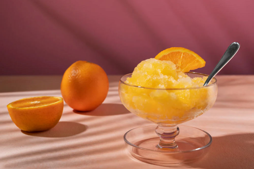 Recipe for sorbet with Basilur Earl Gray Tangerine tea