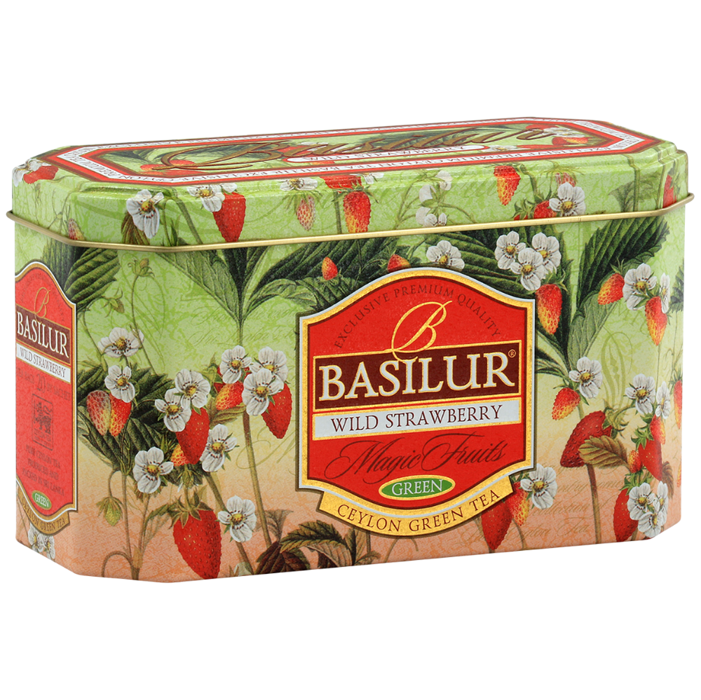 Basilur - Wild Strawberry in a can - 20 x 1.5 g – Basilur Tea Poland