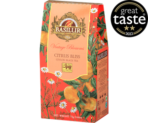 Basilur Citrus Bliss - zielona herbata cejlońska z rumiankiem i mandarynką