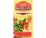 Basilur Cranberry - listki czarnej herbaty cejlońskiej Orange Pekoe z dodatkiem owoców żurawiny.