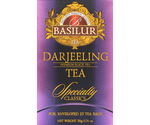 Basilur Darjeeling - czarna herbata indyjska Darjeeling w ozdobnej, fioletowej kopercie.