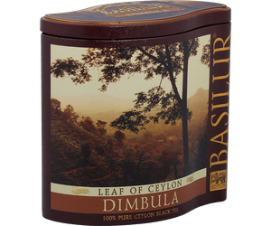 Basilur Dimbula - czarna herbata cejlońska bez dodatków, liściasta w puszce.
