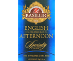 Basilur English Afternoon - czarna herbata cejlońska w niebieskiej, ozdobnej kopercie.