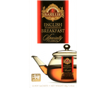Basilur English Breakfast BIG BAG - czarna herbata cejlońska w dużych torebkach, Ozdobne, białe pudełko z logo Basilur.