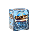 Basilur Frosty Afternoon - czarna herbata cejlońska z naturalnym aromatem marakui i pomarańczy w torebce. Ozdobna, niebieska koperta z orientalnym motywem.