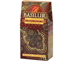 Basilur Orient Delight - czarna herbata cejlońska FBOP Extra Special. Brązowe pudełko z orientalnym motywem.