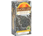 Basilur Persian Earl Grey - czarna herbata cejlońska z naturalnym aromatem bergamotki w torebkach ekspresowych. Ozdobne, srebrne pudełko z orientalnym motywem.