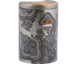 Basilur Persian Earl Grey - czarna herbata cejlońska z dodatkiem naturalnego aromatu bergamotki. Ozdobna, srebrna puszka z orientalnym motywem.