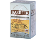 Basilur Platinum – czarna herbata cejlońska bez dodatków. Ozdobne opakowanie z grafiką mapy.
