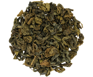 Basilur Radella Green - zielona wielkolistna herbata cejlońska bez dodatków pochodząca z regionu Radella na Sri Lance. Zielony stożek z motywem plantacji.