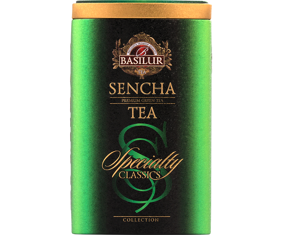 Basilur Sencha - listki zielonej herbaty Sencha.