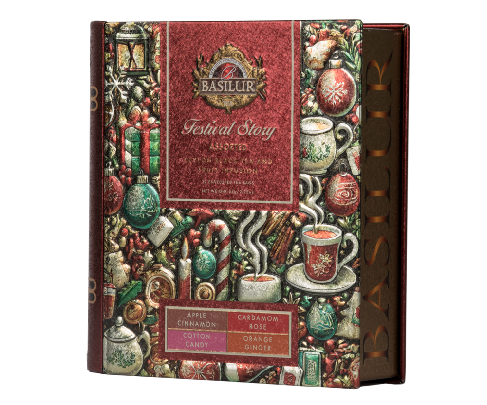 Zestaw herbat Basilur Festival Story Assorted w puszce śwątecznej