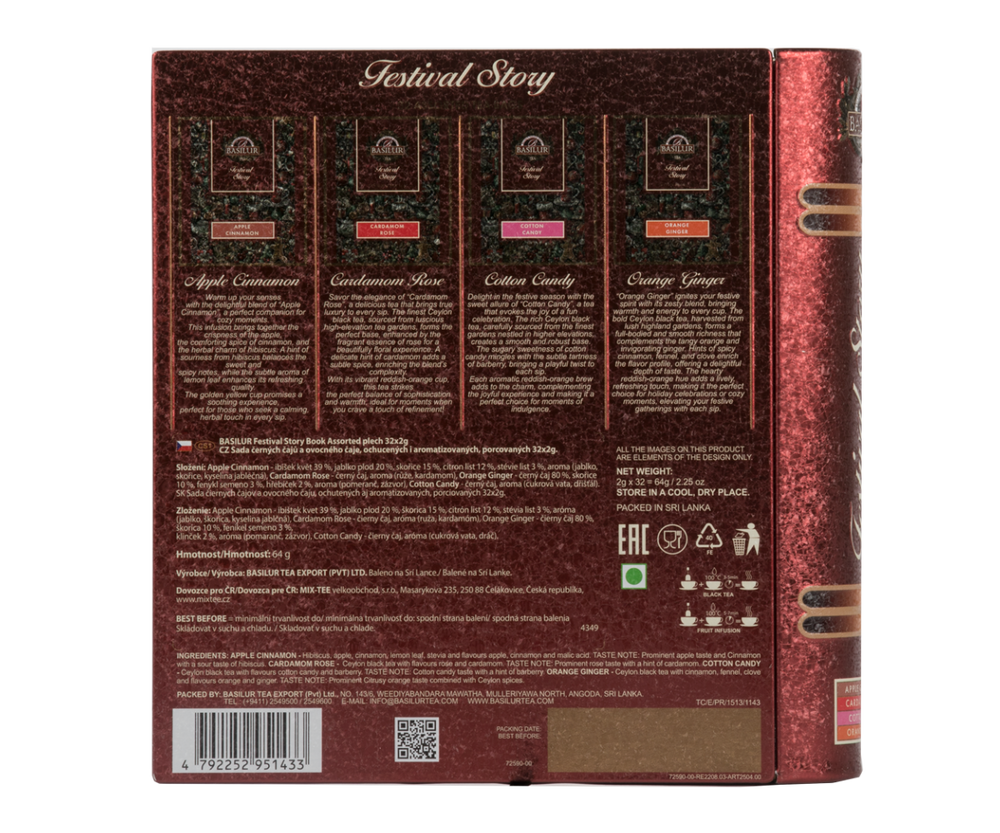 Zestaw herbat Basilur Festival Story Assorted w puszce śwątecznej