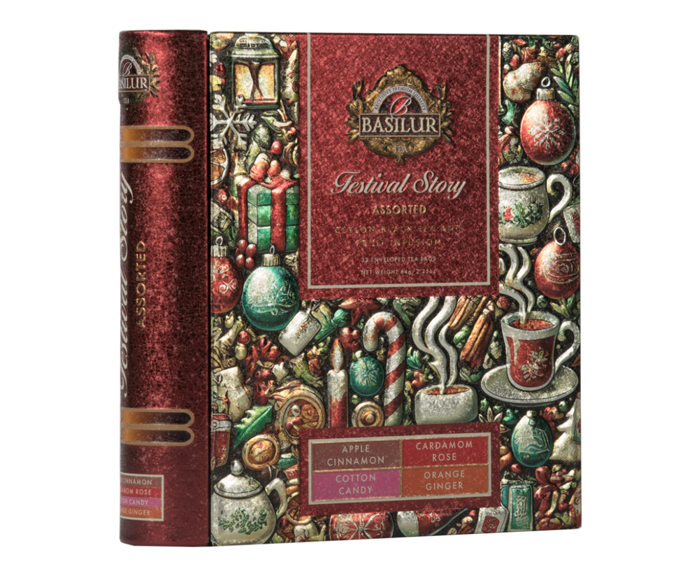 Zestaw herbat Basilur Festival Story Assorted w puszce śwątecznej