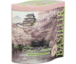 Basilur Spring Tea - zielona herbata cejlońska z dodatkiem ananasa, wiśni, chabru oraz aromatu wiśni w puszce.