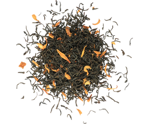Basilur Boulevard 02 - czarna herbata cejlońska z dodatkiem skórki pomarańczy, kwiatu pomarańczy oraz aromatu pomarańczy i śmietanki. Prezentowa puszka w kształcie kamienicy.