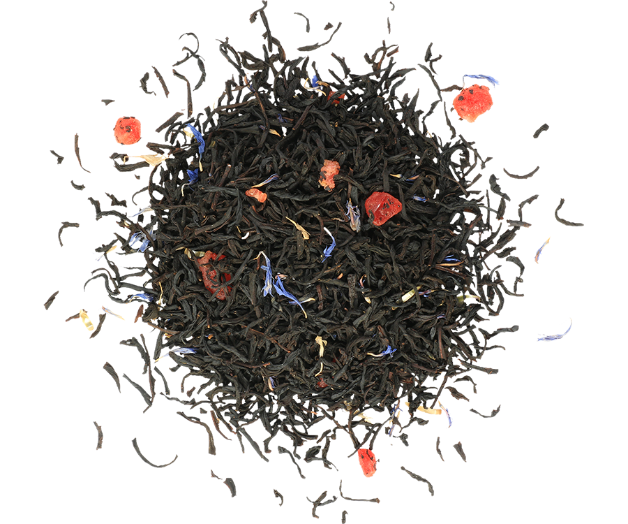 Basilur Winter Avenue IV - czarna herbata cejlońska z dodatkiem wiśni, chabru oraz aromatem karmelu, wanilii, anyżu i śmietanki. Prezentowa puszka w kształcie domku.