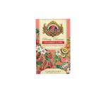 Saszetka herbaty Basilur Fruity Fusions o smaku truskawki i kiwi, bez kofeiny i hibiskusa.