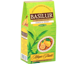 Opakowanie herbaty Basilur Lemon & Honey Green Tea – widok boczny.