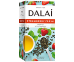 Dalai - Strawberry Fresh w kopertach - 20 x 1,8 g w turkusowym pudełku z motywem truskawek. 