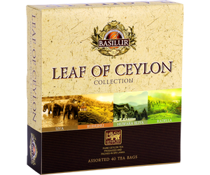 Basilur Leaf of Ceylon Assorted - zestaw herbat cejlońskich bez dodatków 4 smaki.