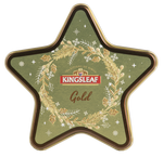 Herbata Kingsleaf Starlight Gold w złotej puszce w kształcie gwiazdki