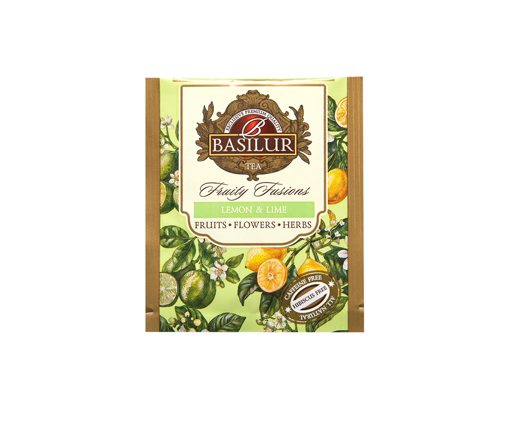 Torebka herbaty Basilur Fruity Fusions Lemon & Lime – saszetka owocowej herbaty