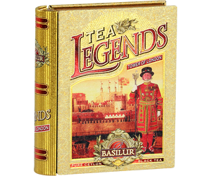 Basilur Tea Legends Mini Tower of London - czarna herbata cejlońska bez dodatków. Ozdobna puszka w kształcie książki.