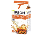 Tipson Almond Thai Tea – czarna herbata cejlońska z anyżem gwiaździstym, koprem włoskim oraz naturalnym aromatem migdałów, pomarańczy i wanilii. Saszetki herbaty w hermetycznie zamkniętej torebce zostały umieszczone w opakowaniu w kształcie kartonika mleka.