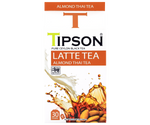 Tipson Almond Thai Tea – czarna herbata cejlońska z anyżem gwiaździstym, koprem włoskim oraz naturalnym aromatem migdałów, pomarańczy i wanilii. Saszetki herbaty w hermetycznie zamkniętej torebce zostały umieszczone w opakowaniu w kształcie kartonika mleka.