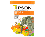 Tipson Ceylon No. 1 –  czarna herbata cejlońska bez dodatków. Mieszanka liści została umieszczona w ozdobnej puszce z grafiką słonia.