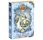 Basilur Tea Book herbata czarna w ozdobnym kartoniku w kształcie książki z zimowym motywem. 