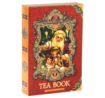 Basilur Tea Book herbata czarna w ozdobnym kartoniku w kształcie książki z motywem świątecznym. 