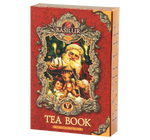 Basilur Tea Book herbata czarna w ozdobnym kartoniku w kształcie książki z motywem świątecznym. 