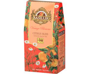 Basilur Citrus Bliss - zielona herbata cejlońska z rumiankiem i mandarynką