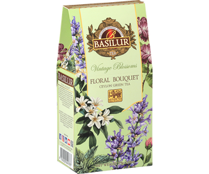 Basilur Floral Bouquet - zielona herbata cejlońska z lawendą