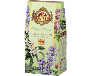 Basilur Floral Bouquet - zielona herbata cejlońska z lawendą 