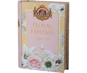 Basilur Floral Fantasy Volume I - zielona herbata cejlońska w puszce - książce