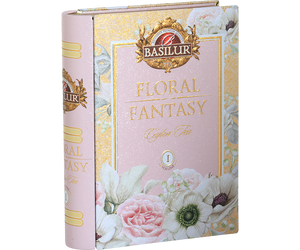 Basilur Floral Fantasy Volume I - zielona herbata cejlońska w puszce - książce